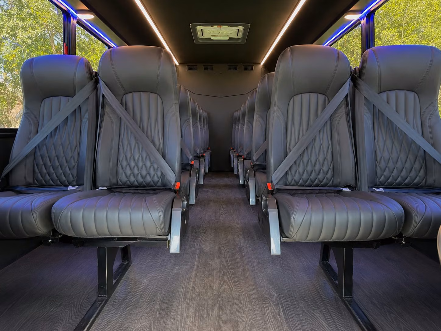 15 passenger minibus inside