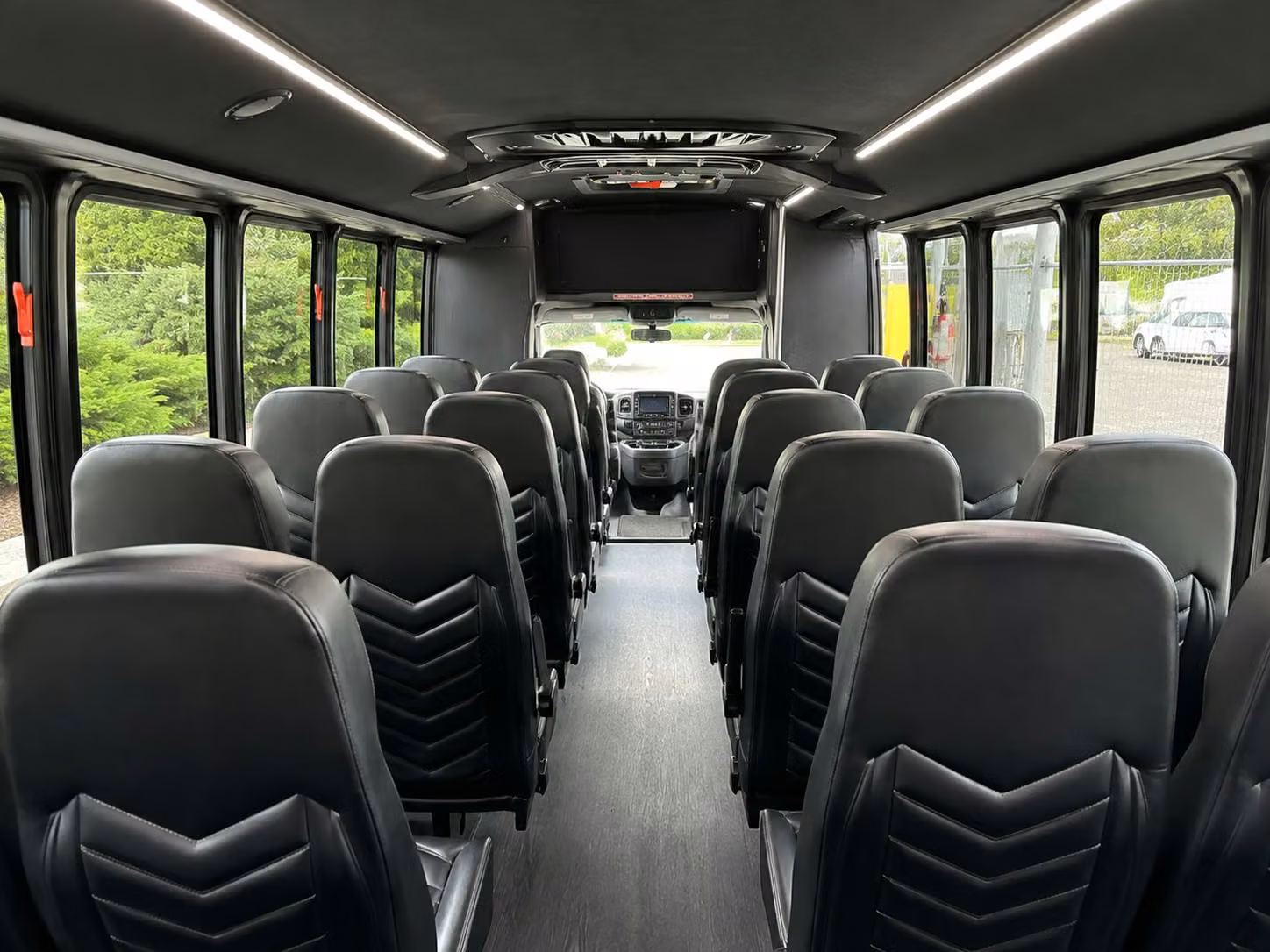 15 passenger minibus interior