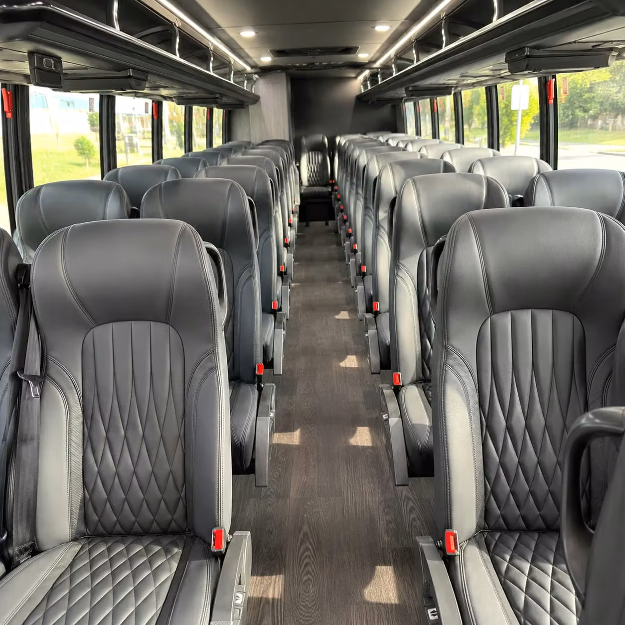 28 passenger minibus interior