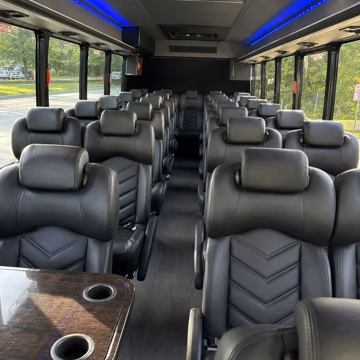 35 passenger minibus inside