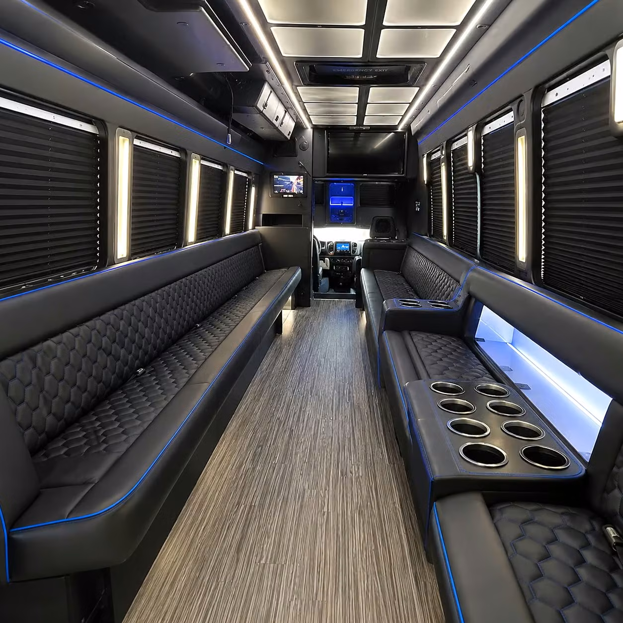party bus interior