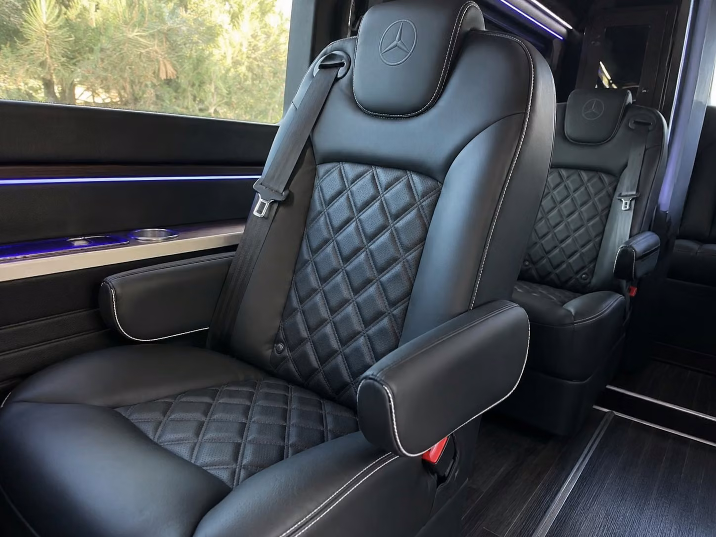 sprinter van with driver inside